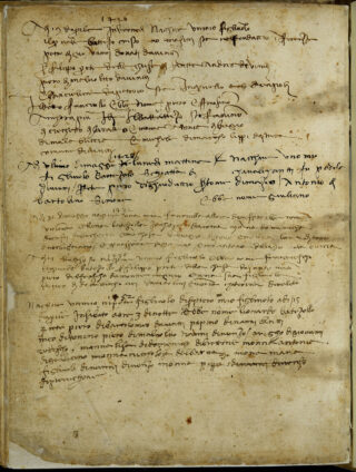 Antonio da Vinci, note on the birth of Leonardo (1452), Florence, Archivio di Stato, Notarile antecosimiano 16912, f. 105v